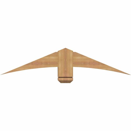 Ekena Millwork Bellingham Timber Gable Bracket, Western Red Cedar, 48"W x 10"H x 3 1/2"D x 5 1/2"F, 5/12 Pitch GBW048X10X0406BEL00SWR